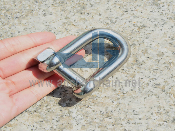 D-Shackle (med firkantet hodestift), SS304 ELLER SS316