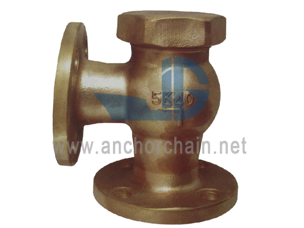 JIS F 7416 bronse 5K løft tilbakeslagsvinkelventiler (Union Bonnet Type)