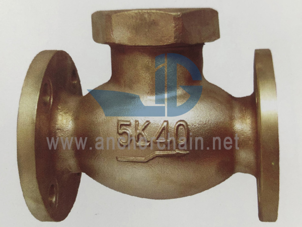JIS F 7417 Bronse 16K Lift Check Globe Valves Union Bonnet Type