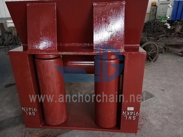 JIS F2026 Fairlead med horisontal rulle