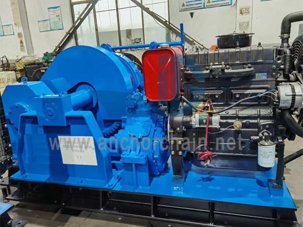 Enkel type diesel ankerspill