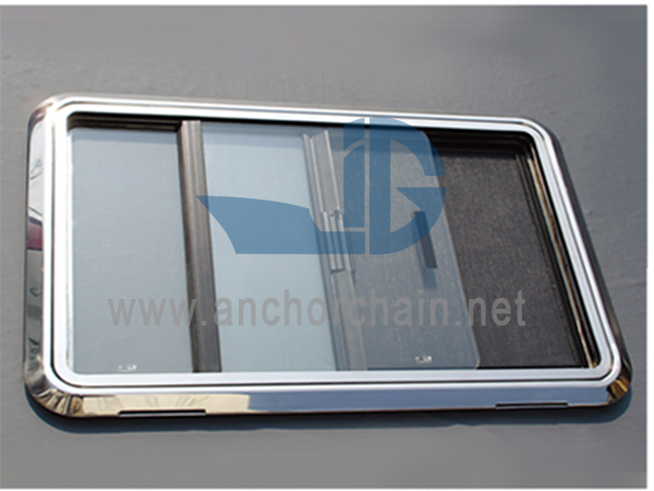 Yacht aluminium tre-rute skyvevindu